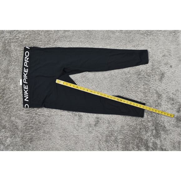 Nike PRO Men's XL Black Ankle Leggings - Polyester Dri Fit Running - Picture 4 of 8